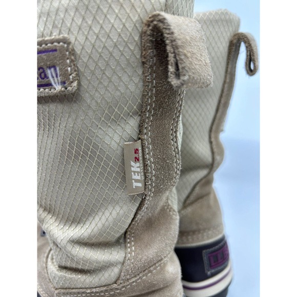 LL Bean Kids TEK 2.5 Prima Loft Snow Boots Sz 5 Tan/Brown Waterproof - Picture 5 of 7